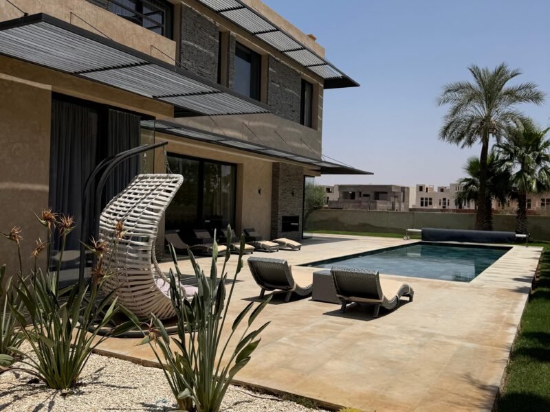 Villa sur le Golf d'Amelkis – Vue Atlas & Piscine privée