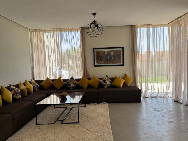 Villa sur le Golf d'Amelkis – Vue Atlas & Piscine privée